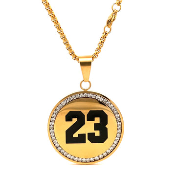 DEPHINE STEEL GOLD NECKLACE I D93107