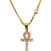 EVERIA STEEL GOLD NECKLACE I D94036