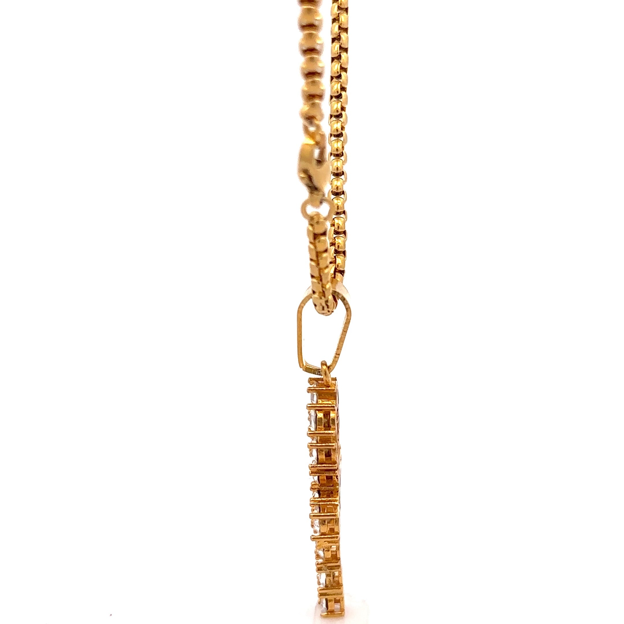 EVERIA STEEL GOLD NECKLACE I D94036