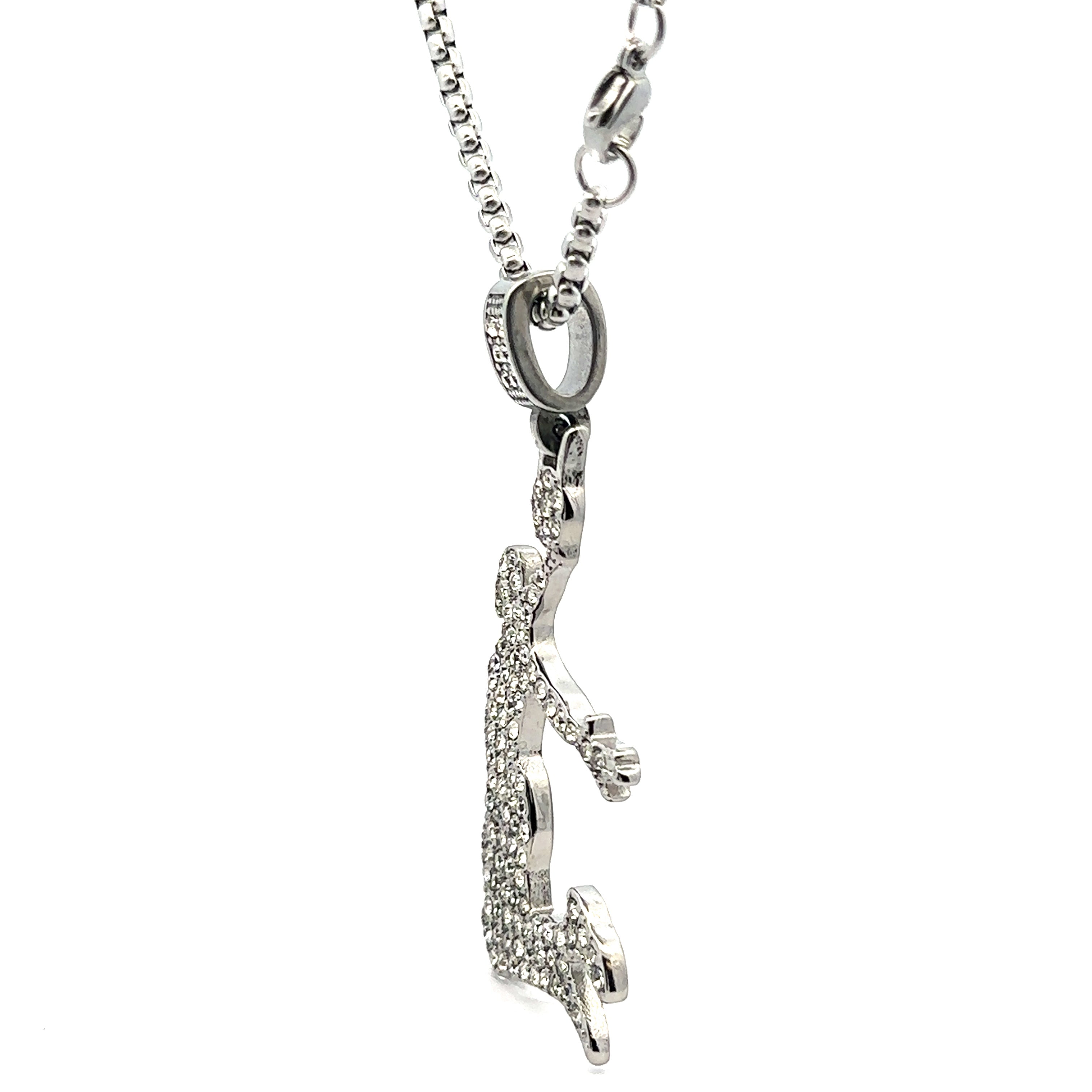 EIRLYS STEEL RHODIUM NECKLACE I D94076