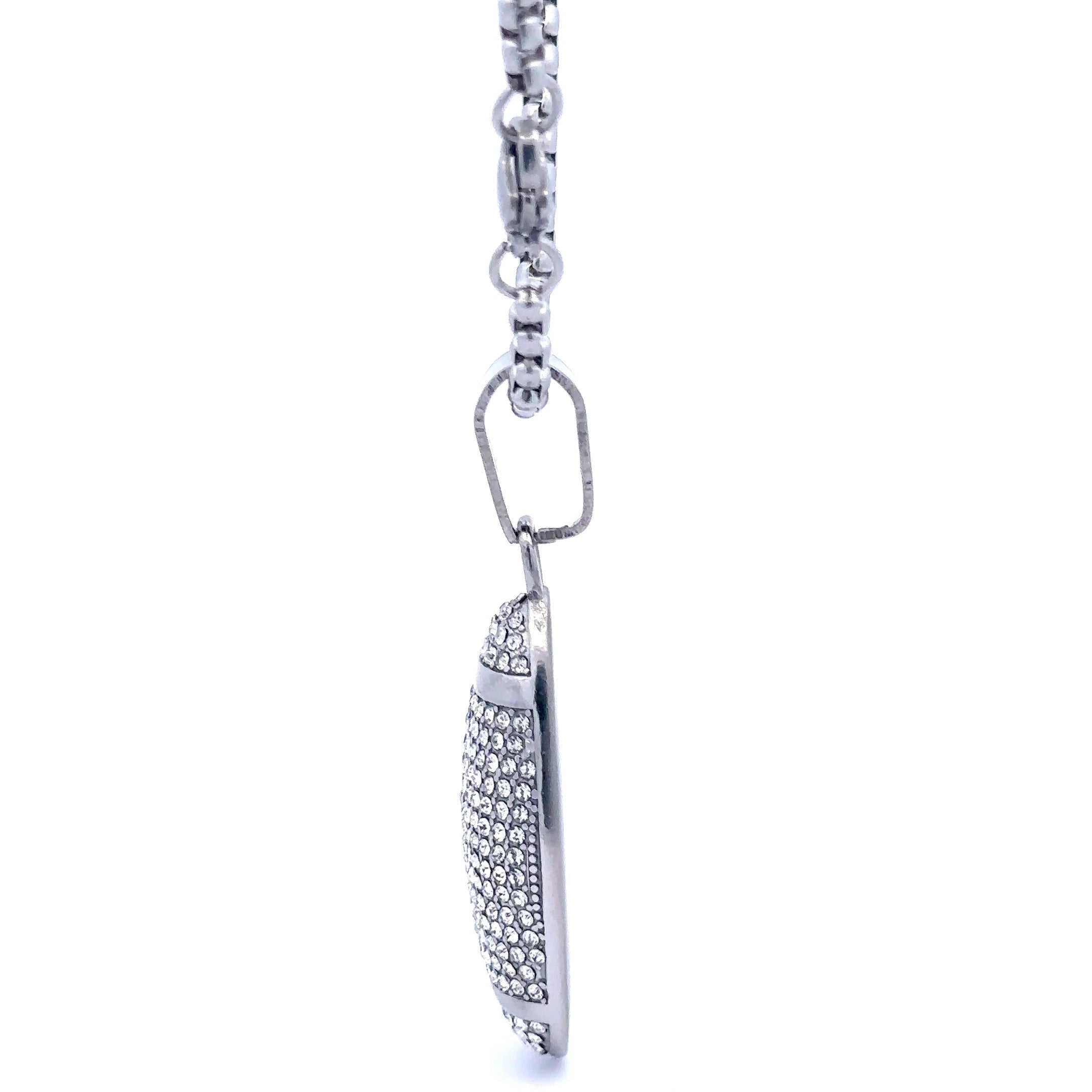 ASTORIA STEEL RHODIUM NECKLACE I D94285