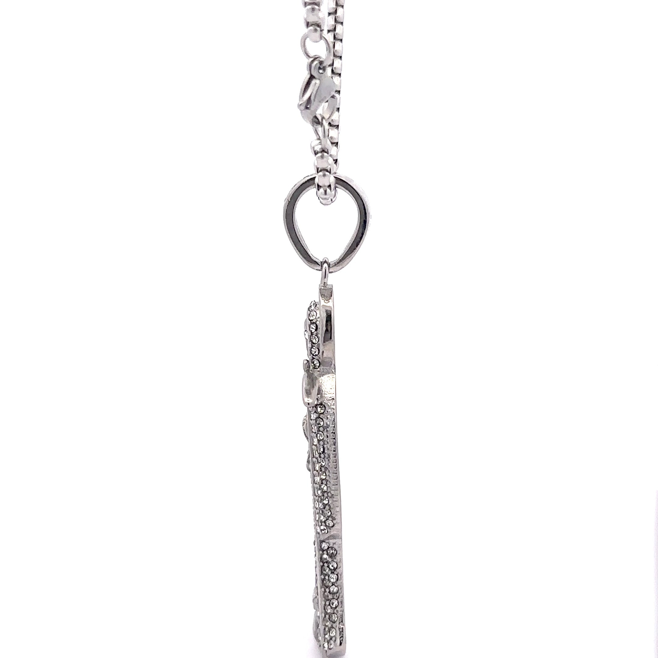 ASTRID STEEL RHODIUM NECKLACE I D94289