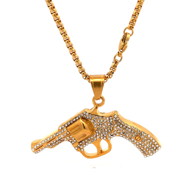 ILYRIA STEEL GOLD NECKLACE I D94382