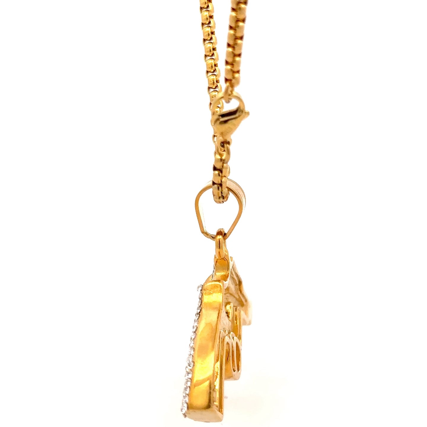 ILYRIA STEEL GOLD NECKLACE I D94382