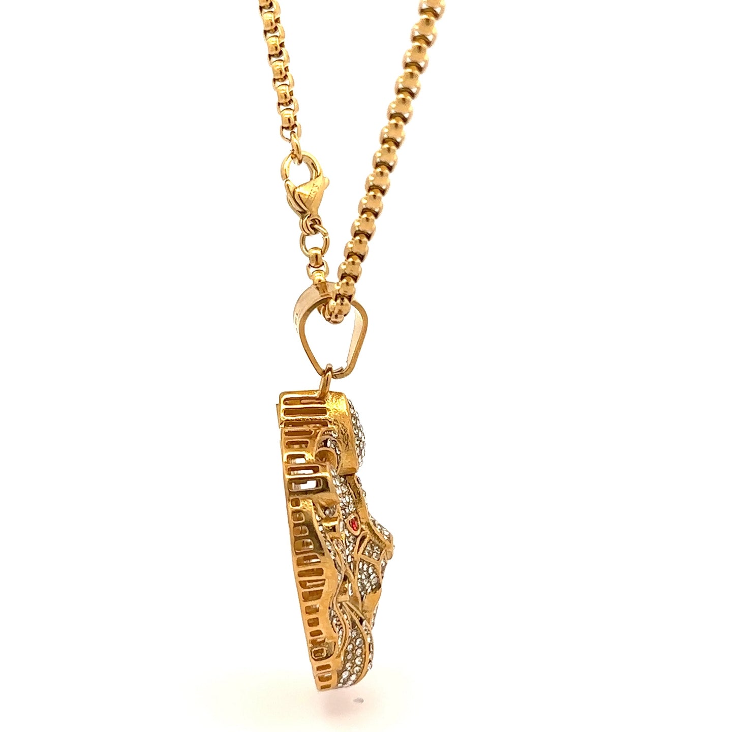 EVADEAN STEEL GOLD NECKLACE I D94383