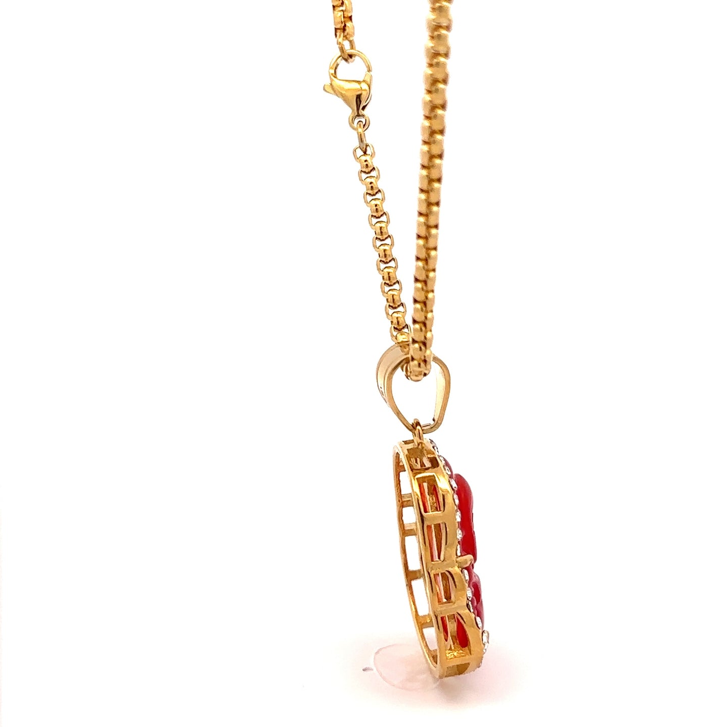 SERAPHIEL STEEL RED GOLD NECKLACE I D94392
