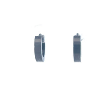 GALDRIN BLACK STEEL ICED OUT EARRINGS I SE03B