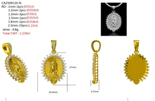 980451 | 1.239ctw VS/D 925 LGD Diamond Rhodium Pendant