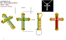 980461 | 0.84ctw VS/D 925 LGD Diamond Rhodium Pendant