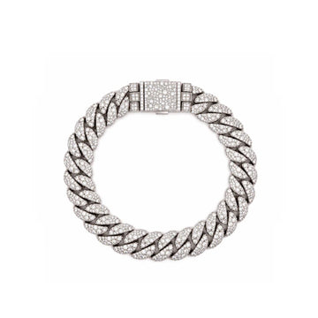 9100151 | 10.70 CTW Brass Moissanite Rhodium 12mm 8.1