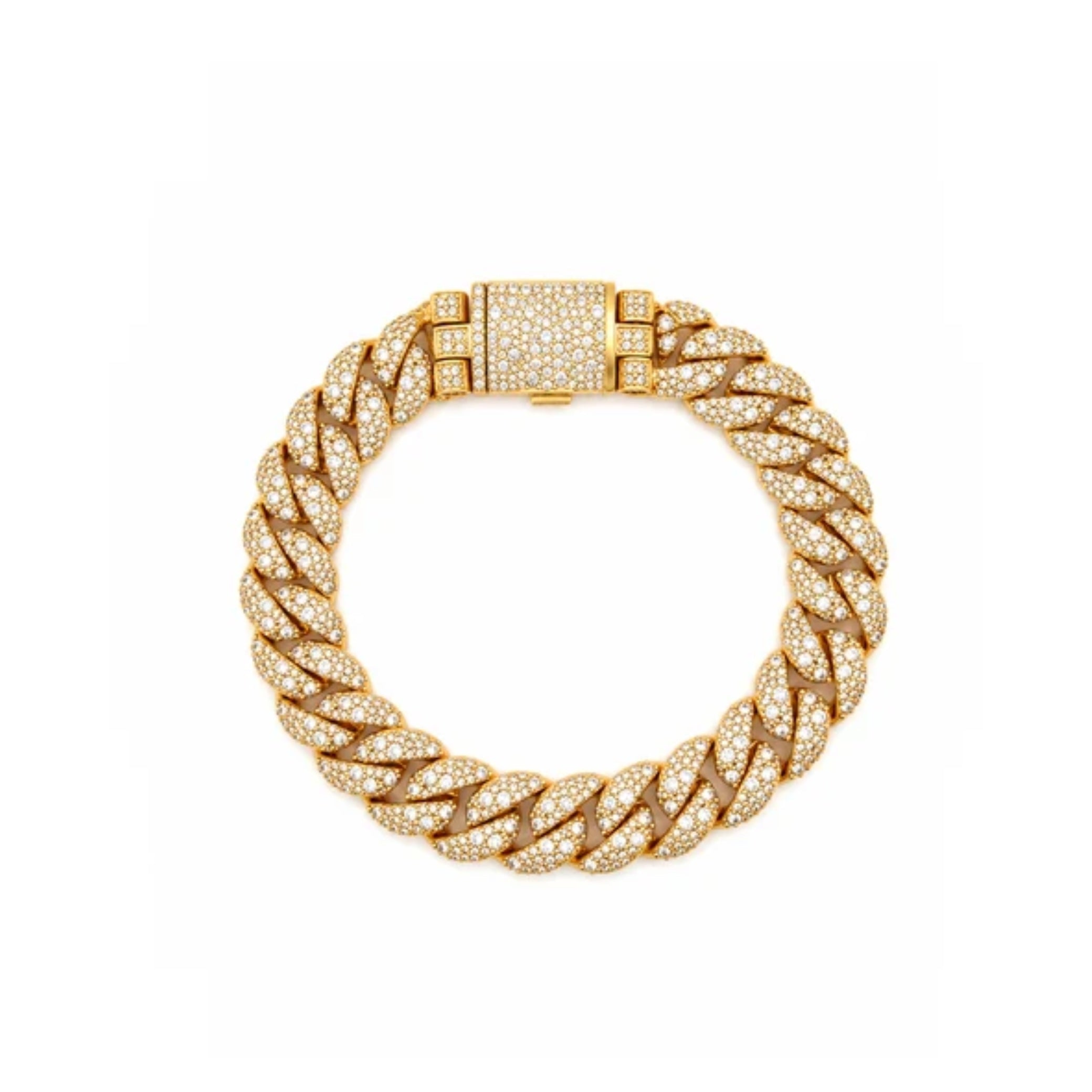 9100172 | 14.01 CTW Brass Moissanite Gold 14mm 8.4
