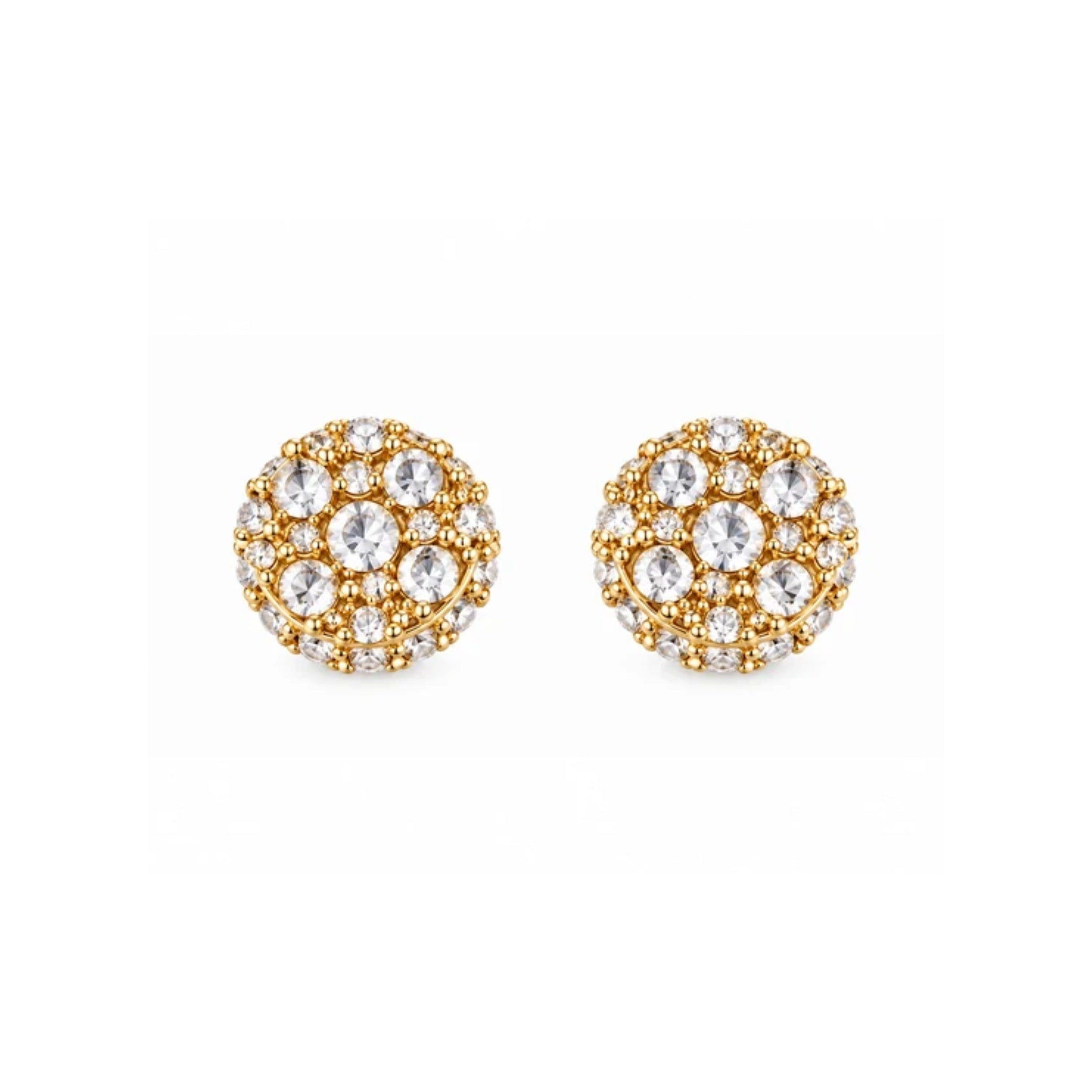 9100252 | 0.95 CTW Brass Moissanite Gold Earring