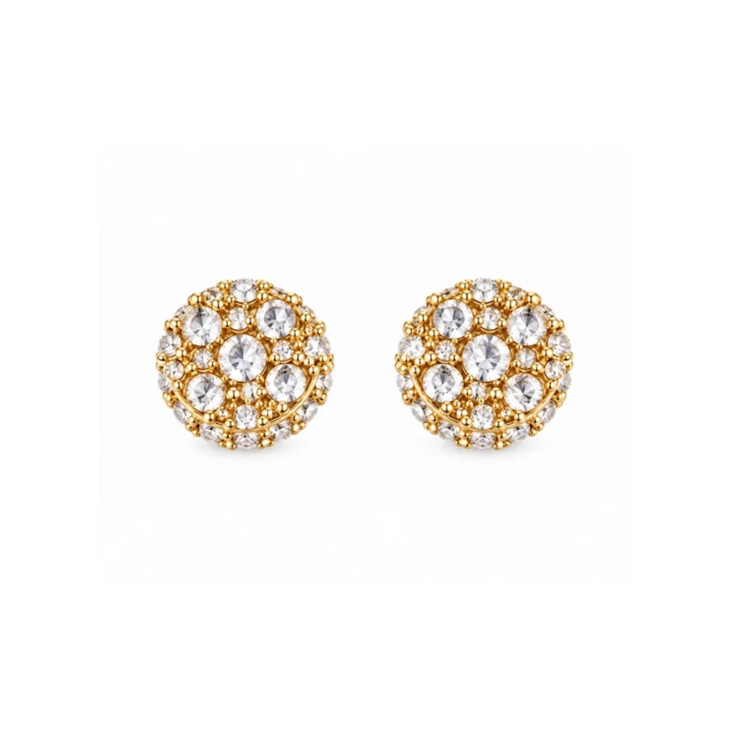 9100252 | 0.95 CTW Brass Moissanite Gold Earring