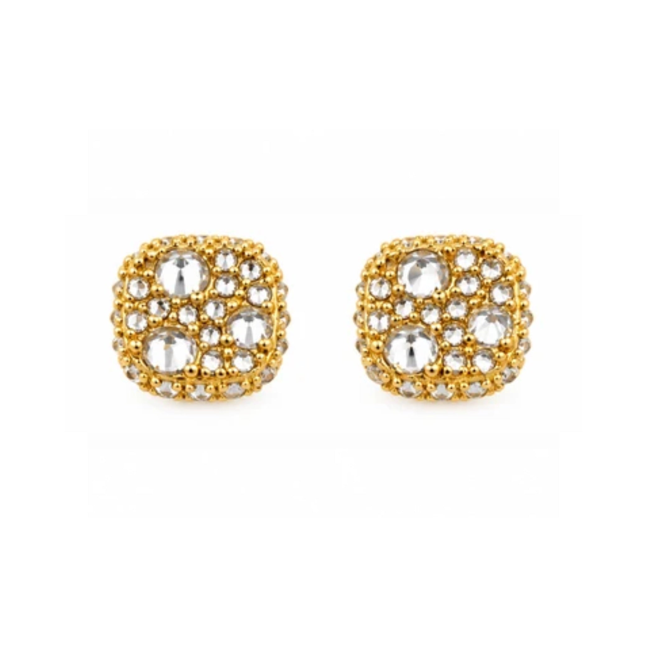 9100292 | 0.83 CTW Brass Moissanite Gold Earring