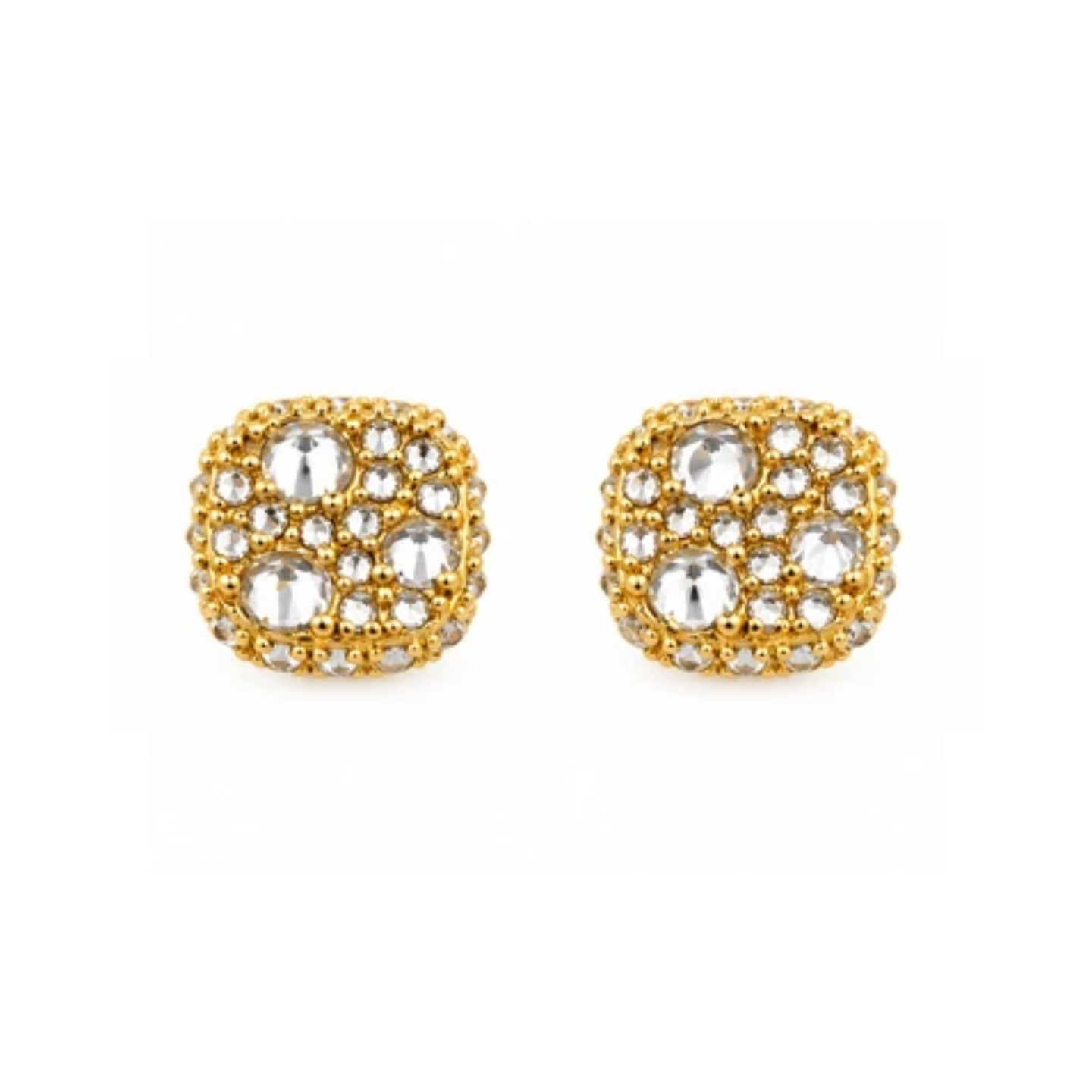 9100292 | 0.83 CTW Brass Moissanite Gold Earring