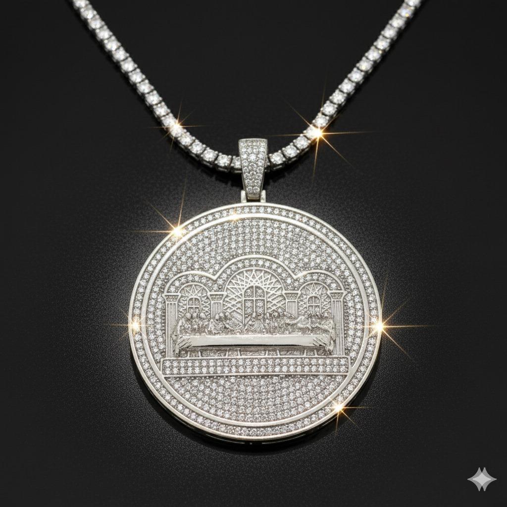 998331 | 925 Silver Moissy Rhodium