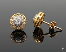JINX 925 CZ GOLD ICED OUT EARRINGS | 9220942
