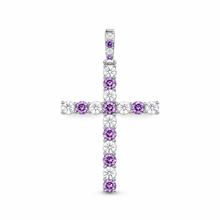 9912241 | 925 Silver Moissanite White Gold Pendant