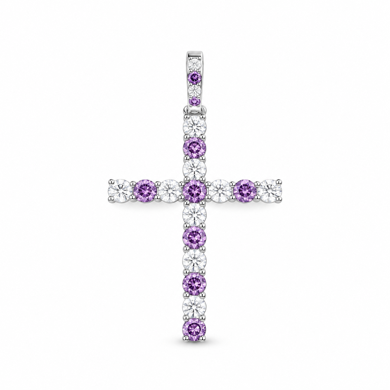 9912241 | 925 Silver Moissanite White Gold Pendant
