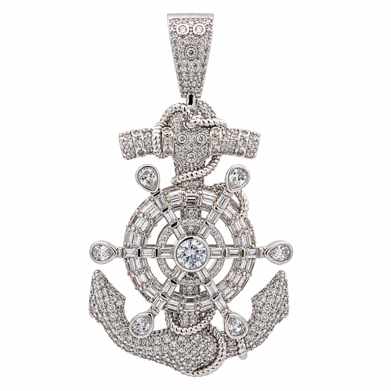 916871 | Brass Rhodium Pendant