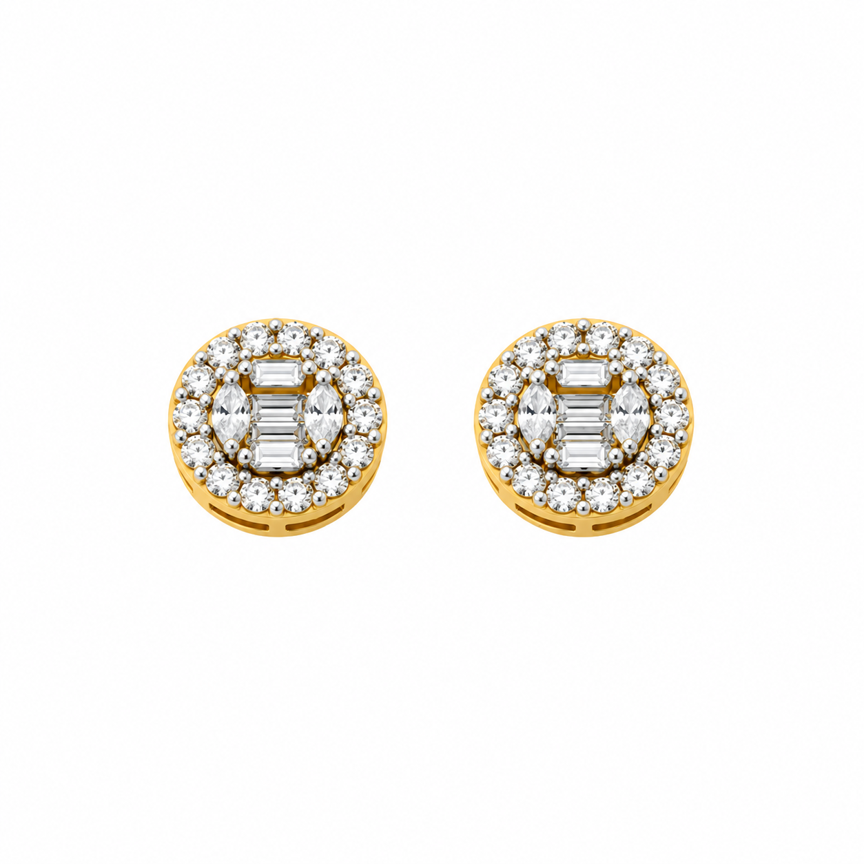 9911892 | 925 Moissanite Gold Earring