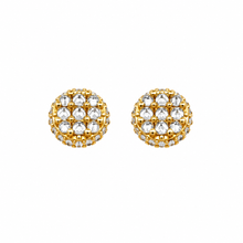 9100392 | 0.87 CTW Brass Moissanite Gold Earring