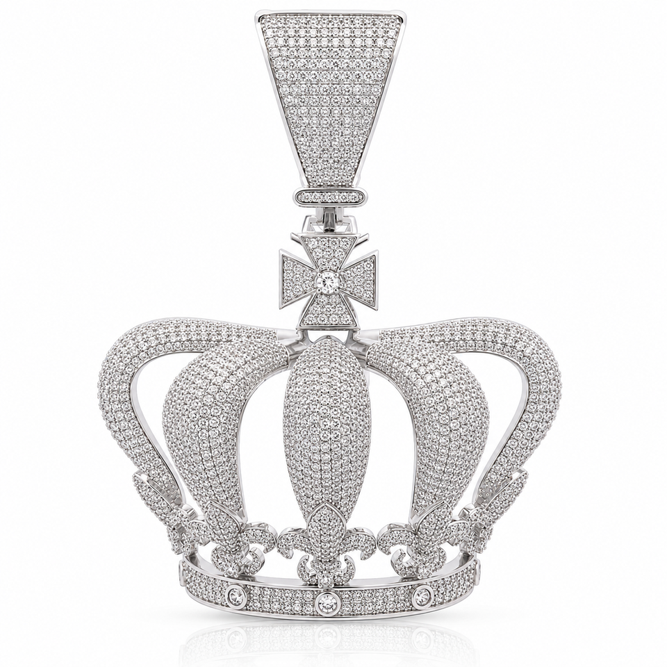 916571 | Brass Rhodium Plated Pendant