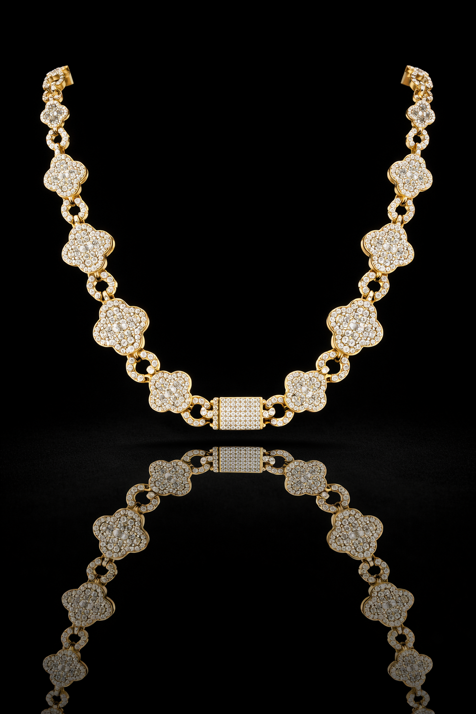 963912 | CZ Brass Gold Chain