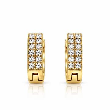 9312912 | Steel Moissanite Gold Earring