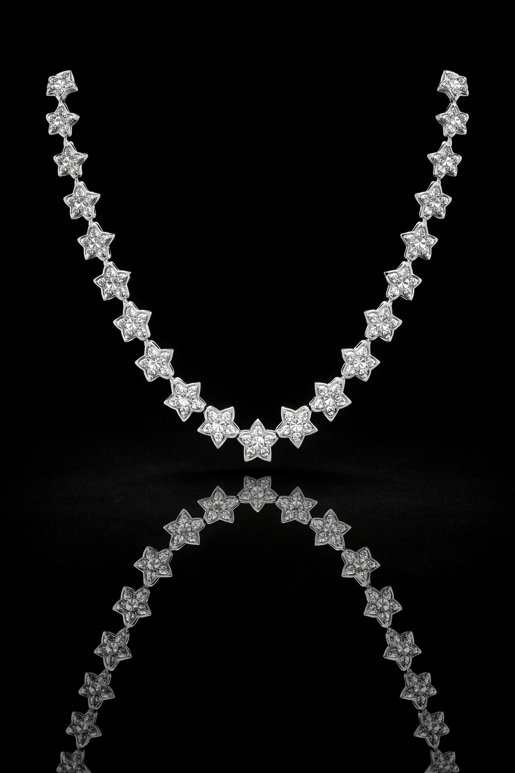 963831 | CZ Brass Rhodium Chain