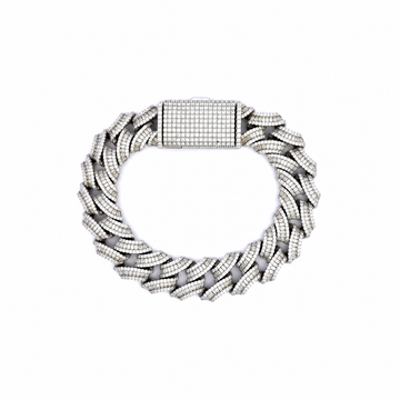 9910931 | 925 Moissanite Rhodium 14mm 8