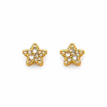 9100472 | 0.50 CTW Brass Moissanite Gold Earring