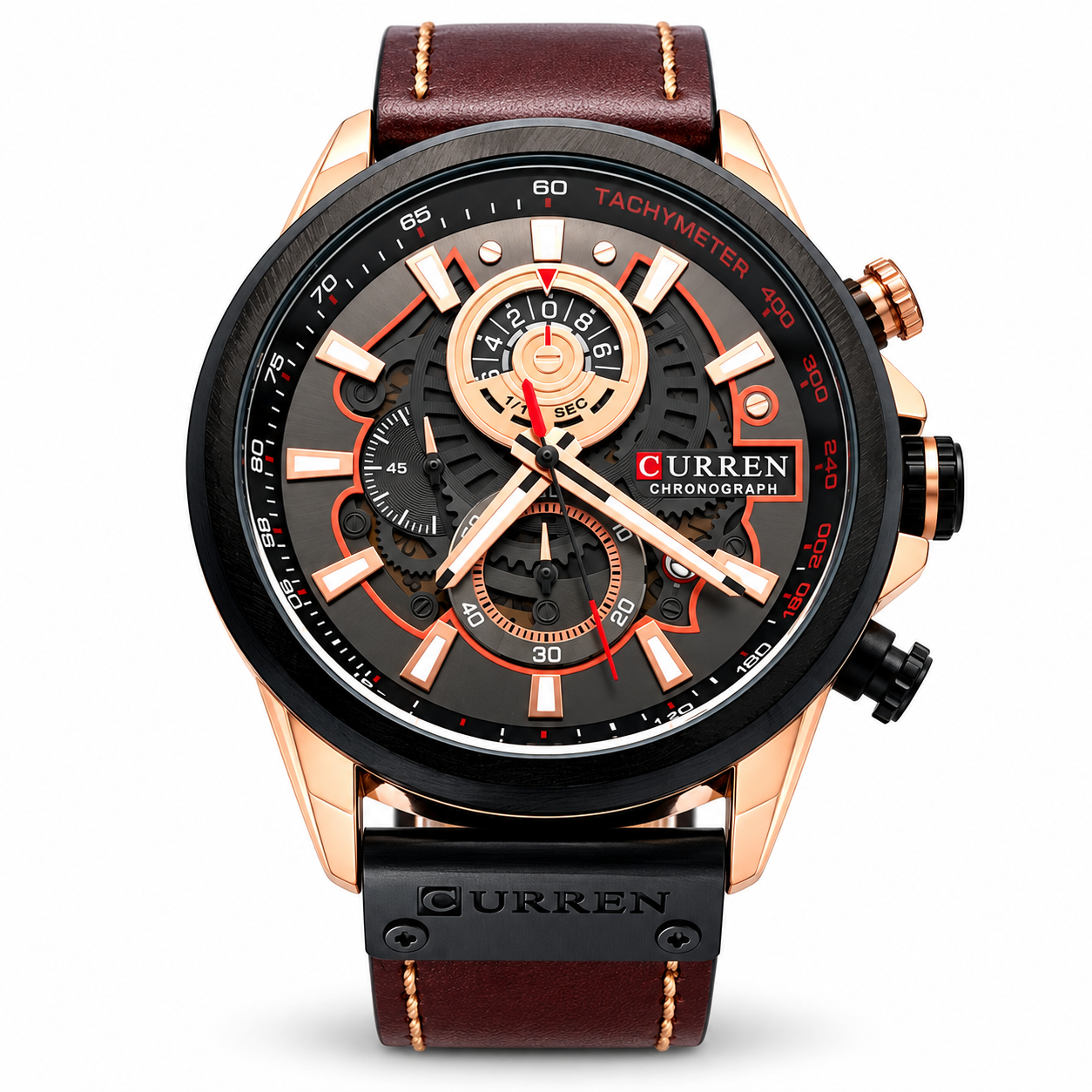 541688 | Executive Leather Brown + Black Watch