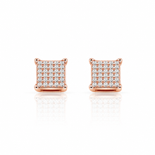999085 | 925 Moissanite Rose Gold Earrings