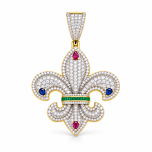 9912271 | 925 Silver Moissanite White Gold Pendant
