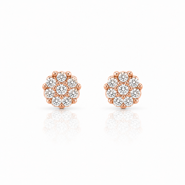 999145 | 925 Moissanite Rose Gold Earrings