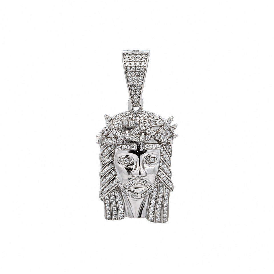 9912051 | 1.56 CTW 925 Silver Moissanite Rhodium Pendant