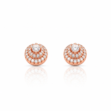 999105 | 925 Moissanite Rose Gold Earrings