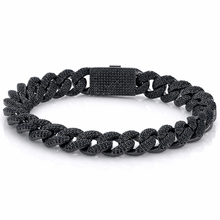 962943 | Brass Black 14mm Stallion Cuban Bracelet