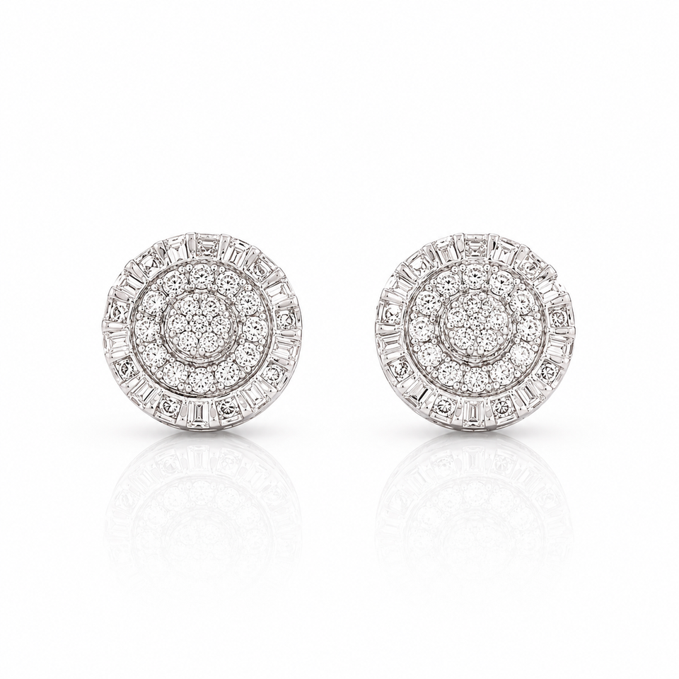991791 | 925 Moissanite Rhodium Plated Earrings