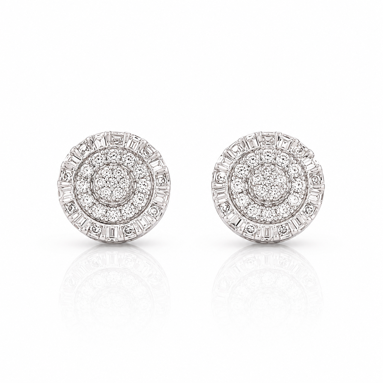 991791 | 925 Moissanite Rhodium Plated Earrings