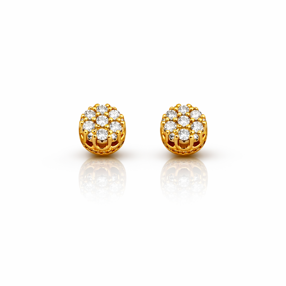 999662 | 925 Moissanite Gold Earring