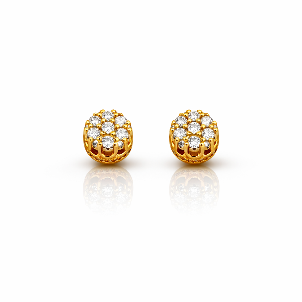 999662 | 925 Moissanite Gold Earring