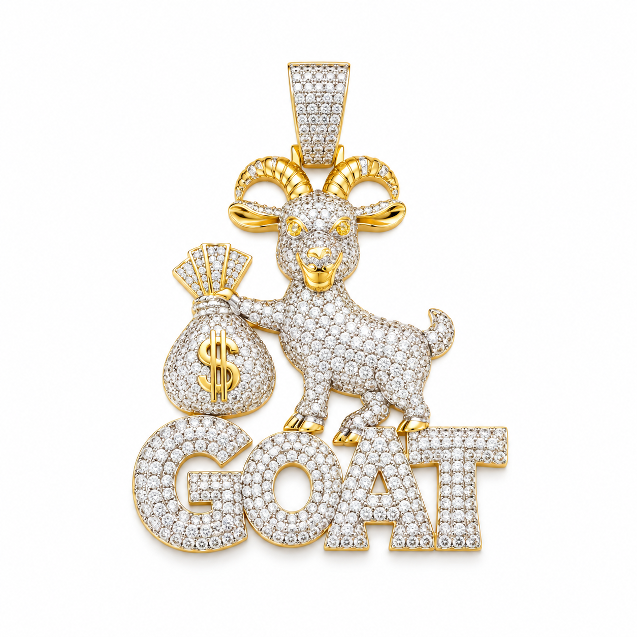9912231 | 925 Silver Moissanite White Gold Pendant
