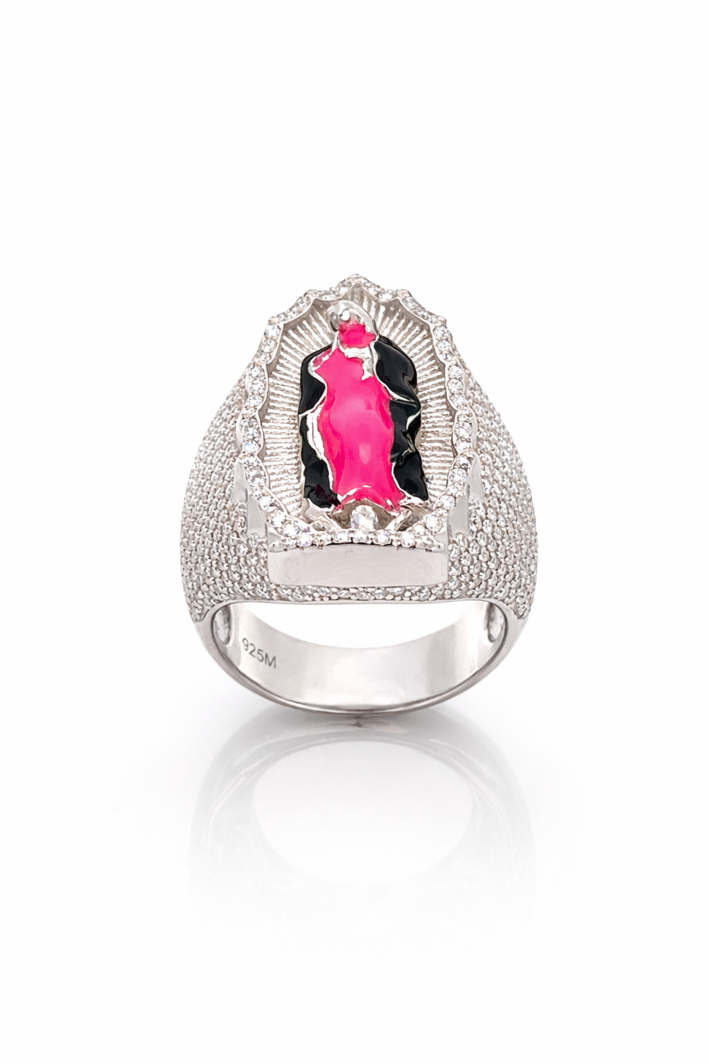 9910261 | 2.73ctw VVS/D 925 Moissanite Rhodium Ring