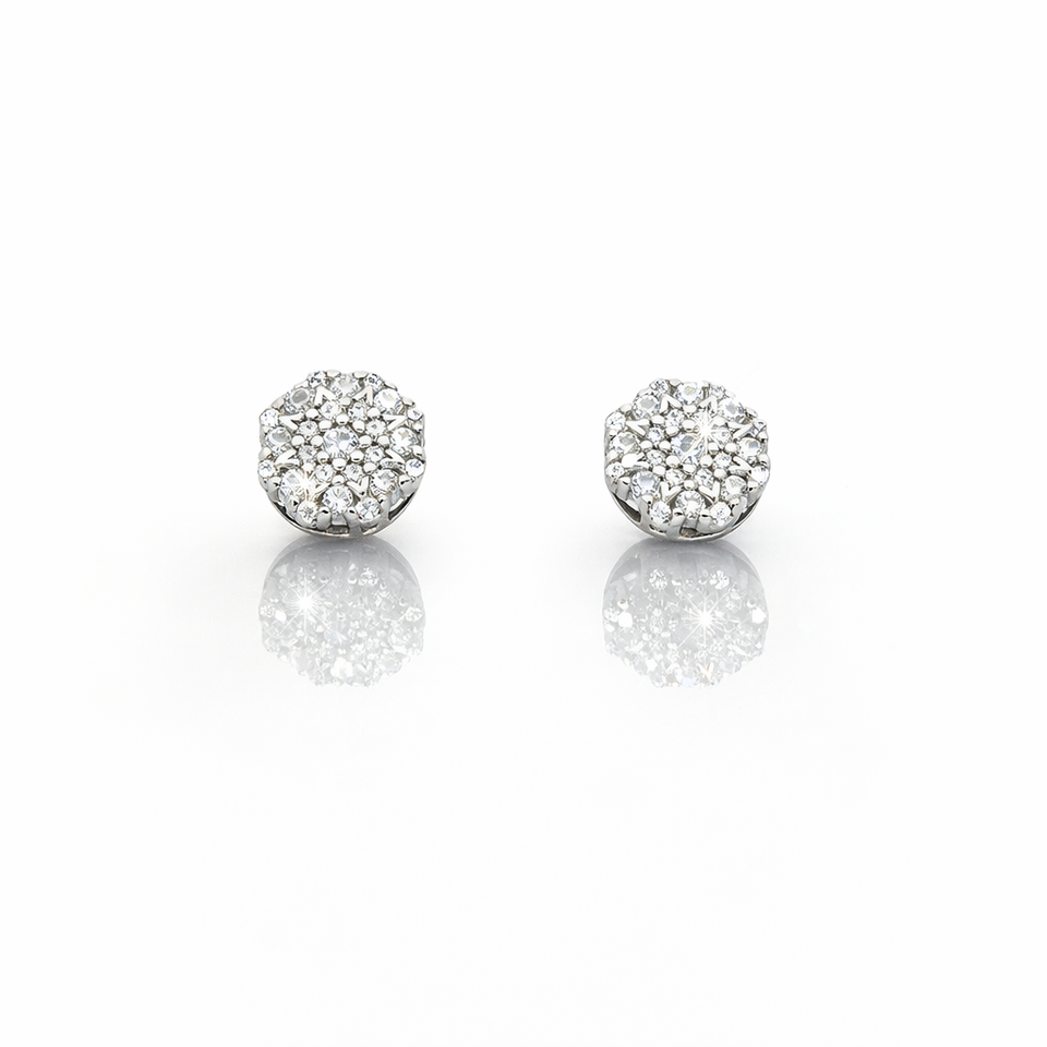 999561 | 925 Moissanite Rhodium Earring