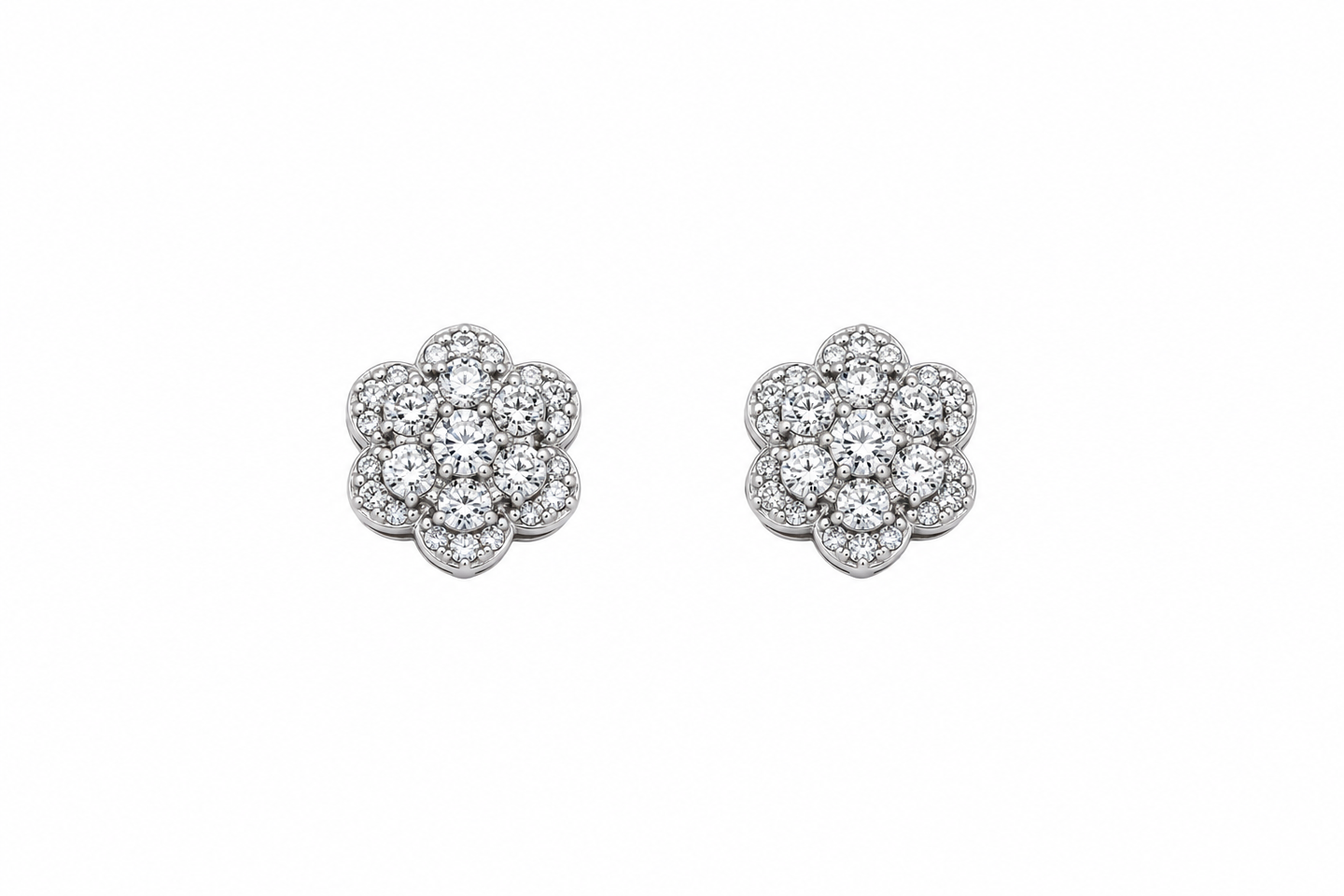 9911831 | 925 Moissanite Rhodium Earring