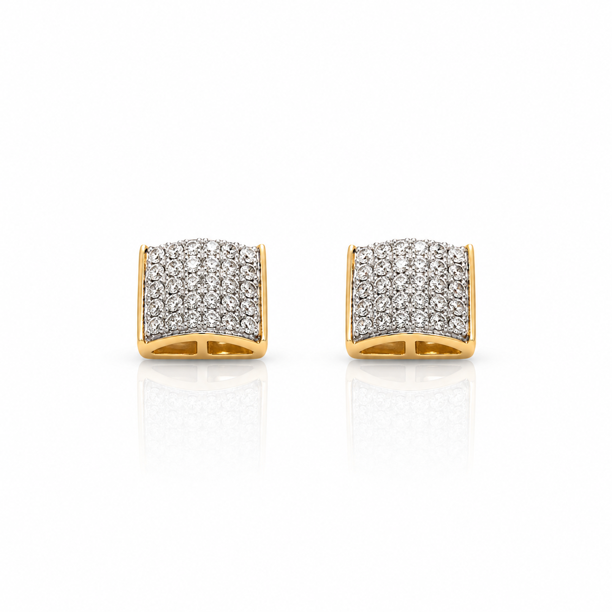 995022 | 925 Moissanite RP + GP Earrings