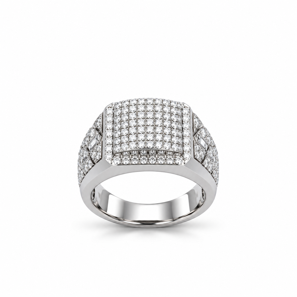9911781 | 926 Moissanite Rhodium Ring