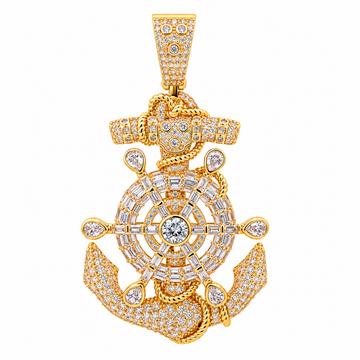 916872 | Brass Gold Pendant